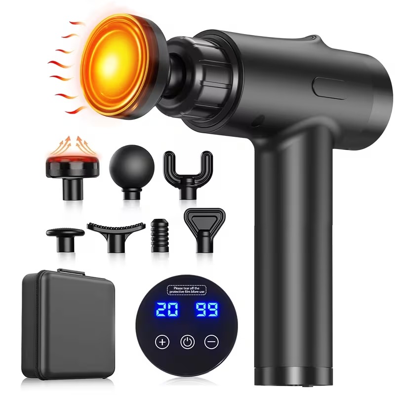 Portable Deep Tissue Massage Gun with Heat